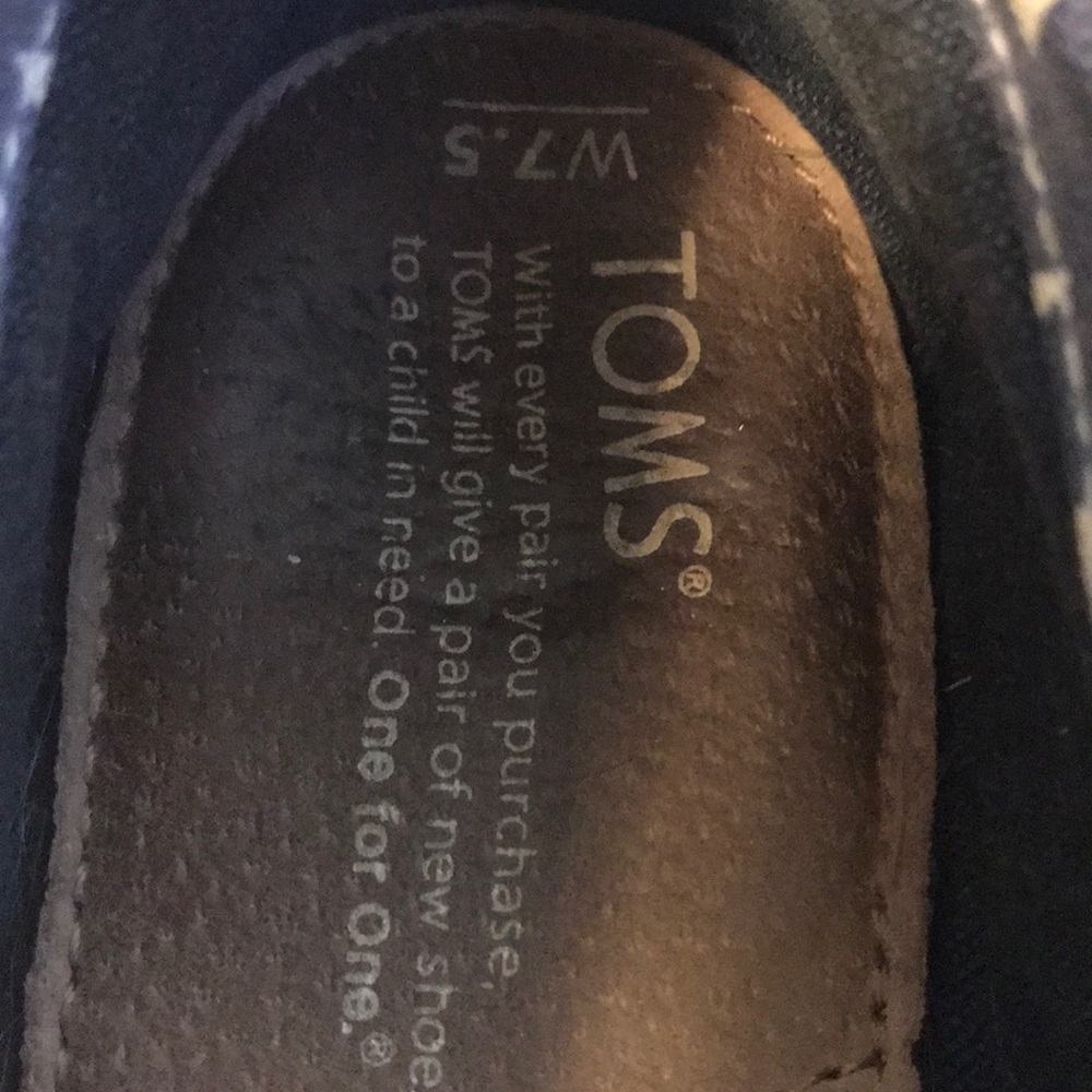 🌟RED WHITE BLUE USA AMERICA TOMS SLIP ON’s SZ 7.5 - Picture 3 of 8